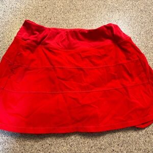 Red Women's Athletic Skort